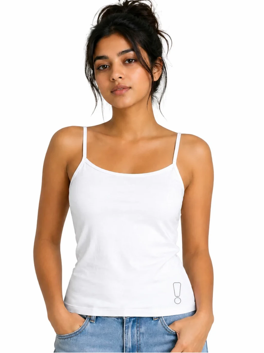 Classic White Spaghetti Strap
